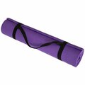 Wakeman Double Sided Comfort Foam Durable Non Slip Yoga Mat w/Carrying Strap - Purple 80-5135-PURPLE
